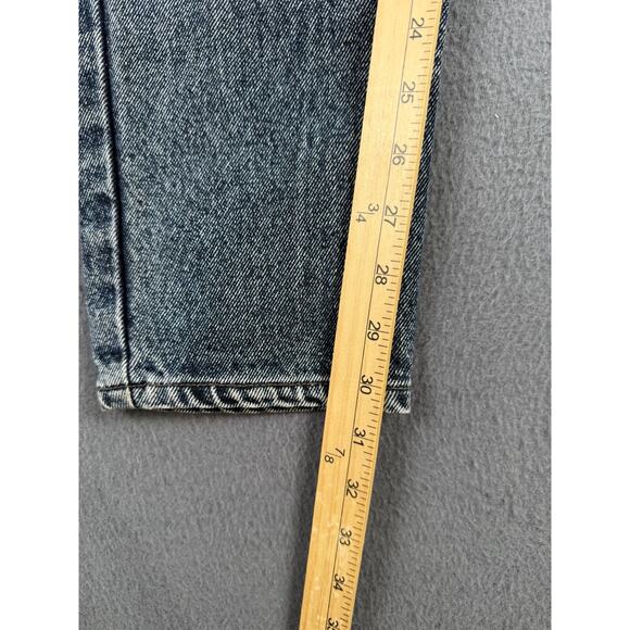 VTG Levis 512 Jeans Mens 34x31 Blue Denim Distressed Electric Acid Wash Grunge - Picture 4 of 8